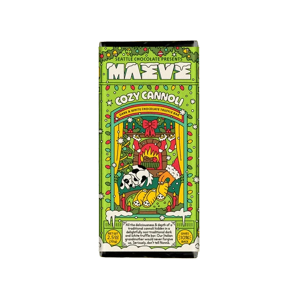 Maeve Holiday Cozy Cannoli Truffle Bar