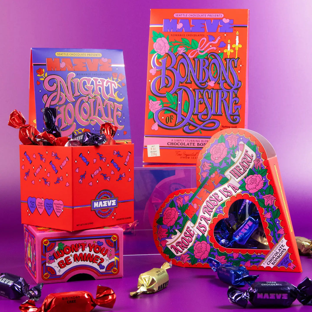 Maeve Treats A Rose is a Rose is a Heart Bonbon Box