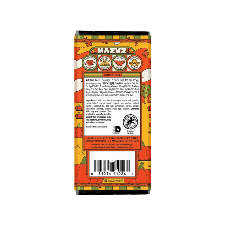 Maeve Treats Pumpkin Spice Chai Truffle Bar