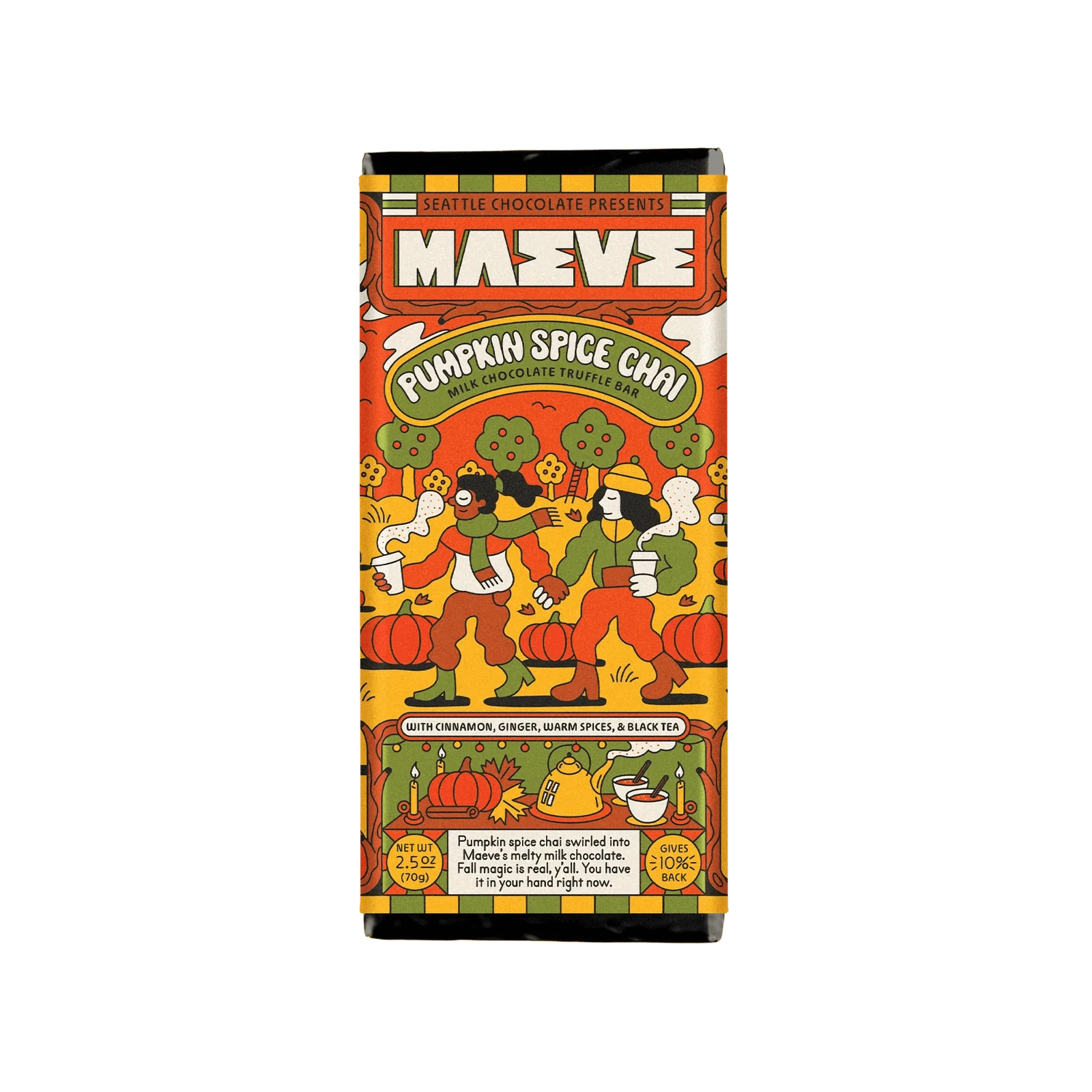Maeve Treats Pumpkin Spice Chai Truffle Bar