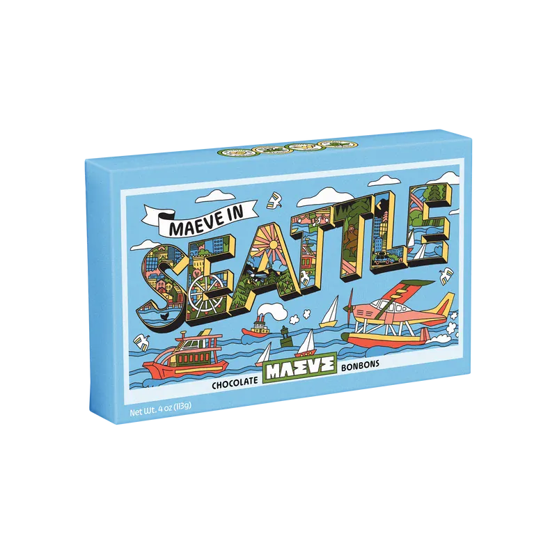 Maeve Treats Sweetness in Seattle - Postcard Bonbon Box