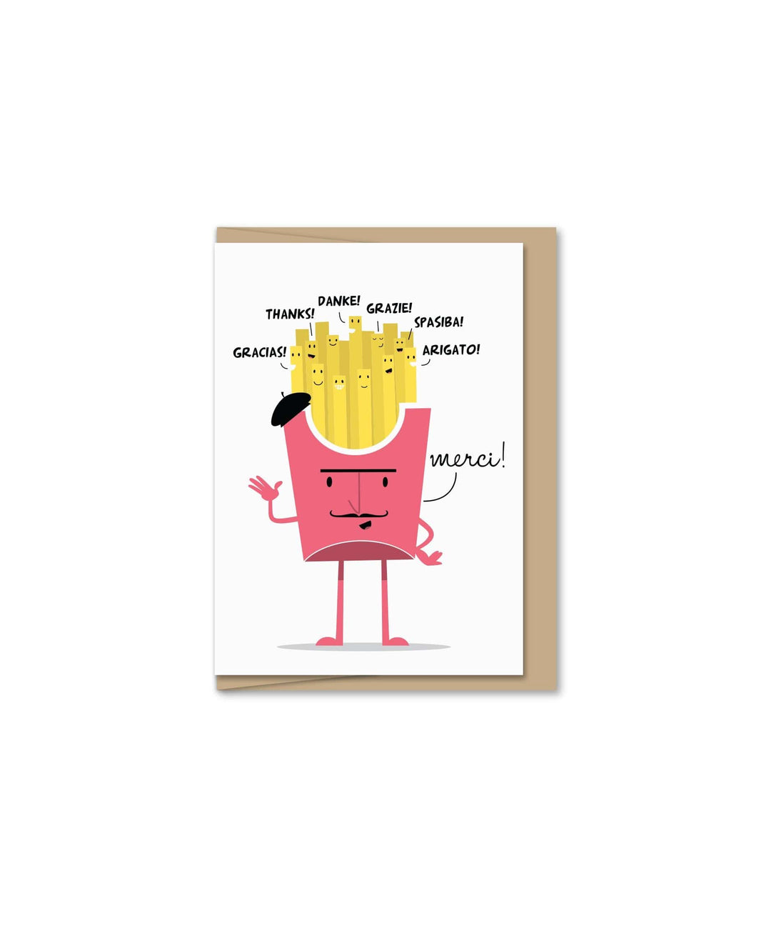 Maginating Card Merci Pomme Frites Mini Card