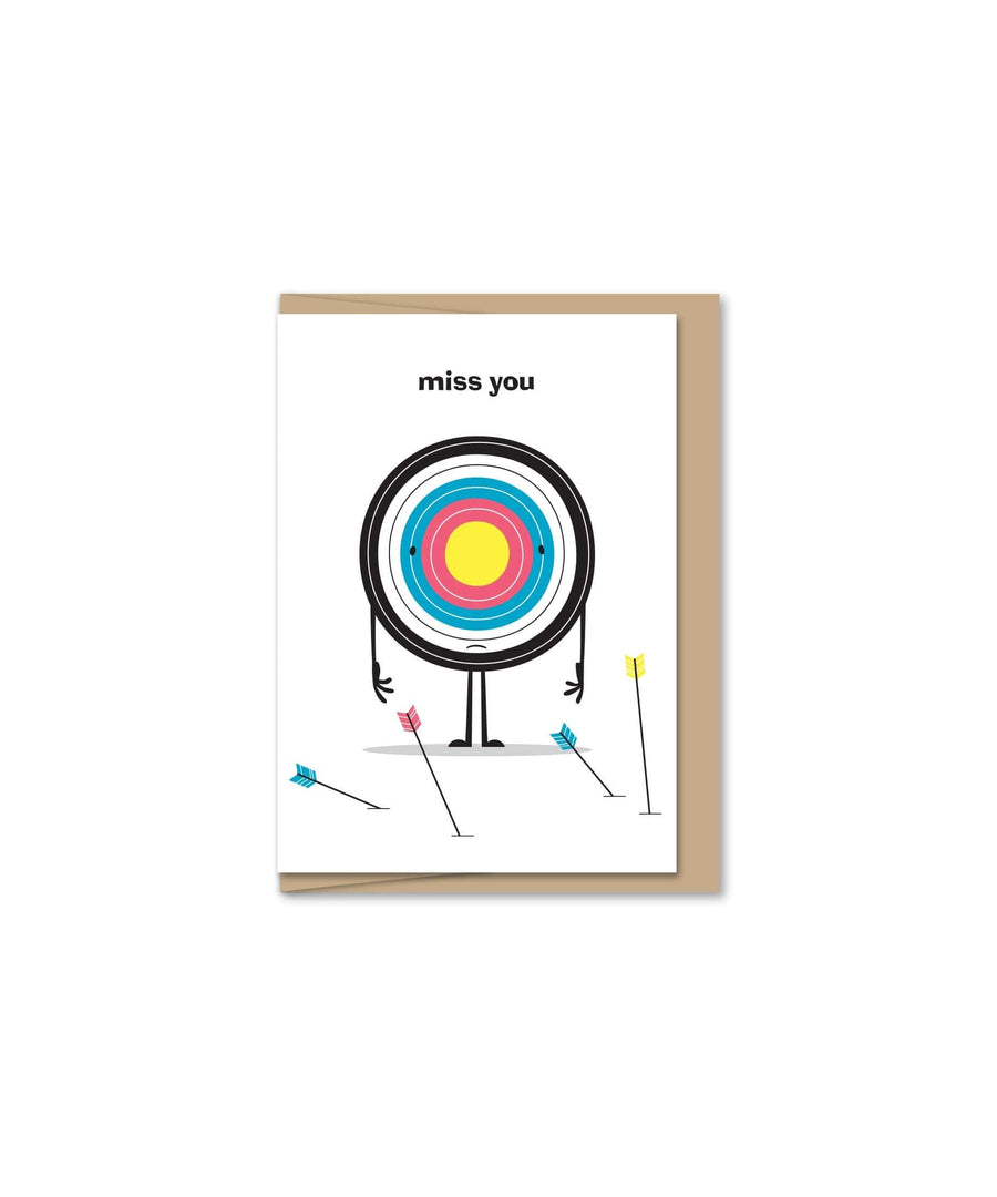 Maginating Card Miss You Archery Mini Card