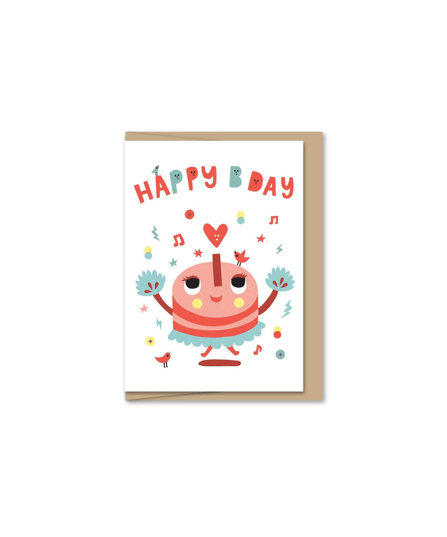 Maginating Card Pom Pom Mini Birthday Card