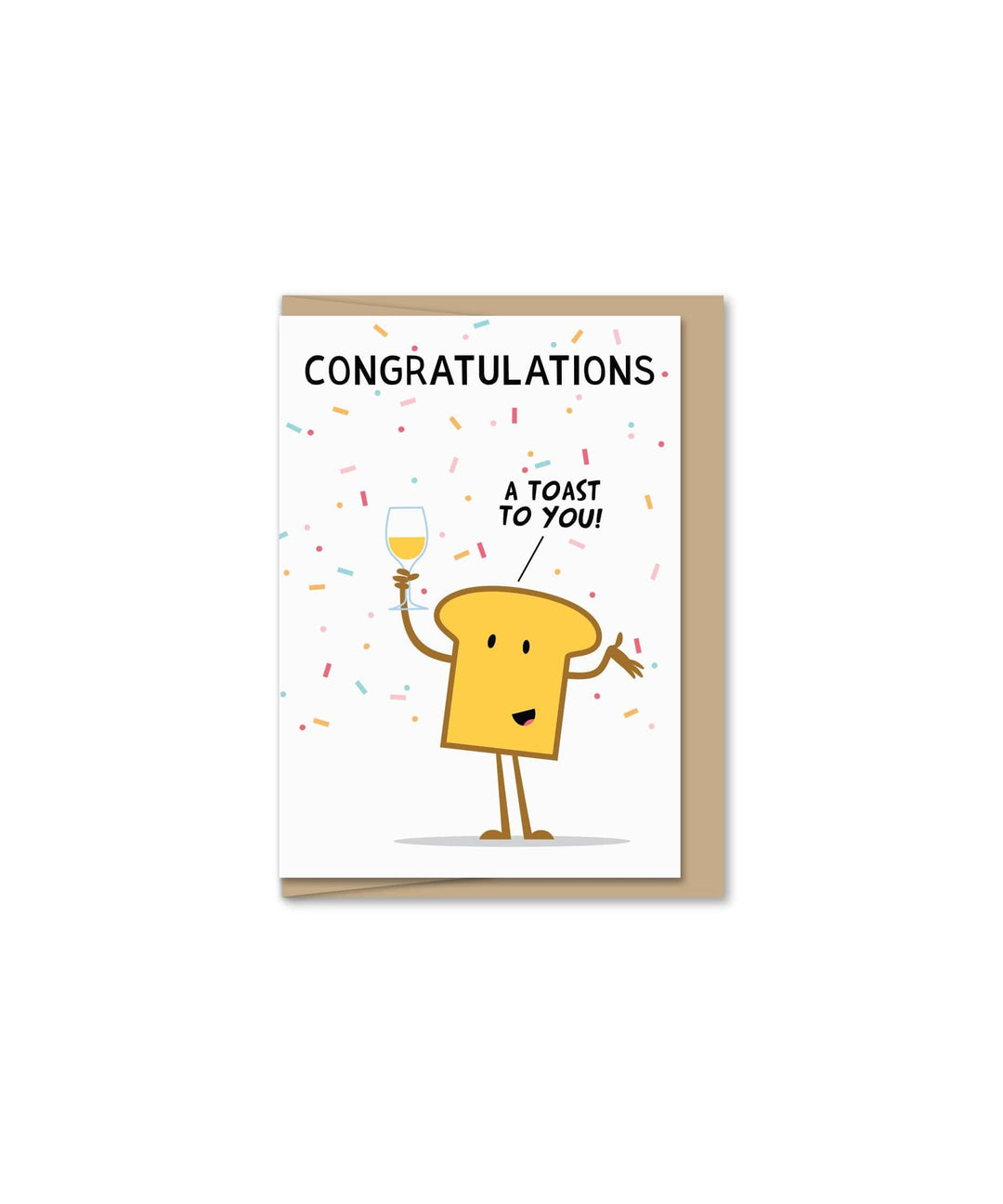 Maginating Card Toast To You Congratulations Mini Card