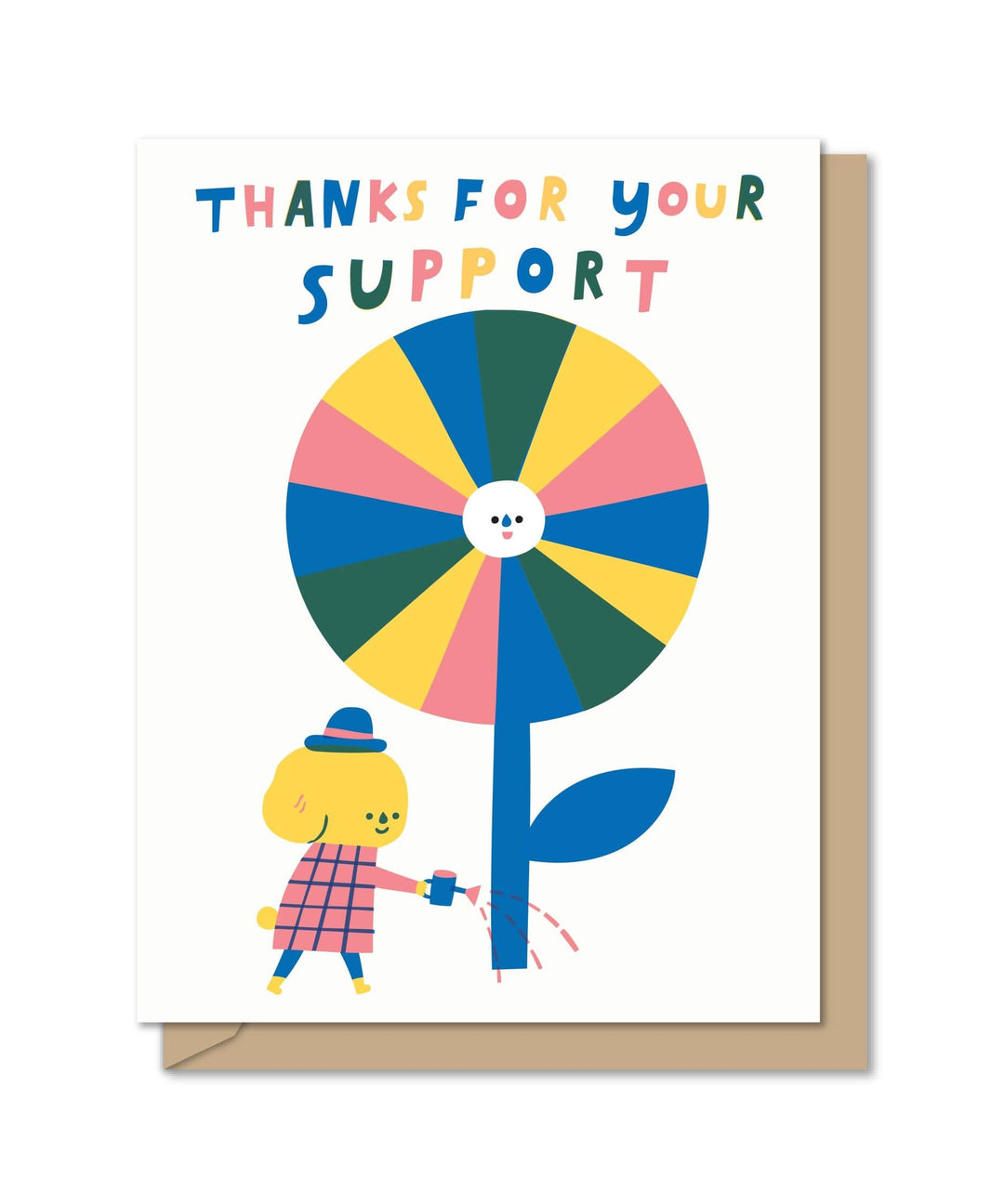 Maginating Card Watering Support Thank You Card
