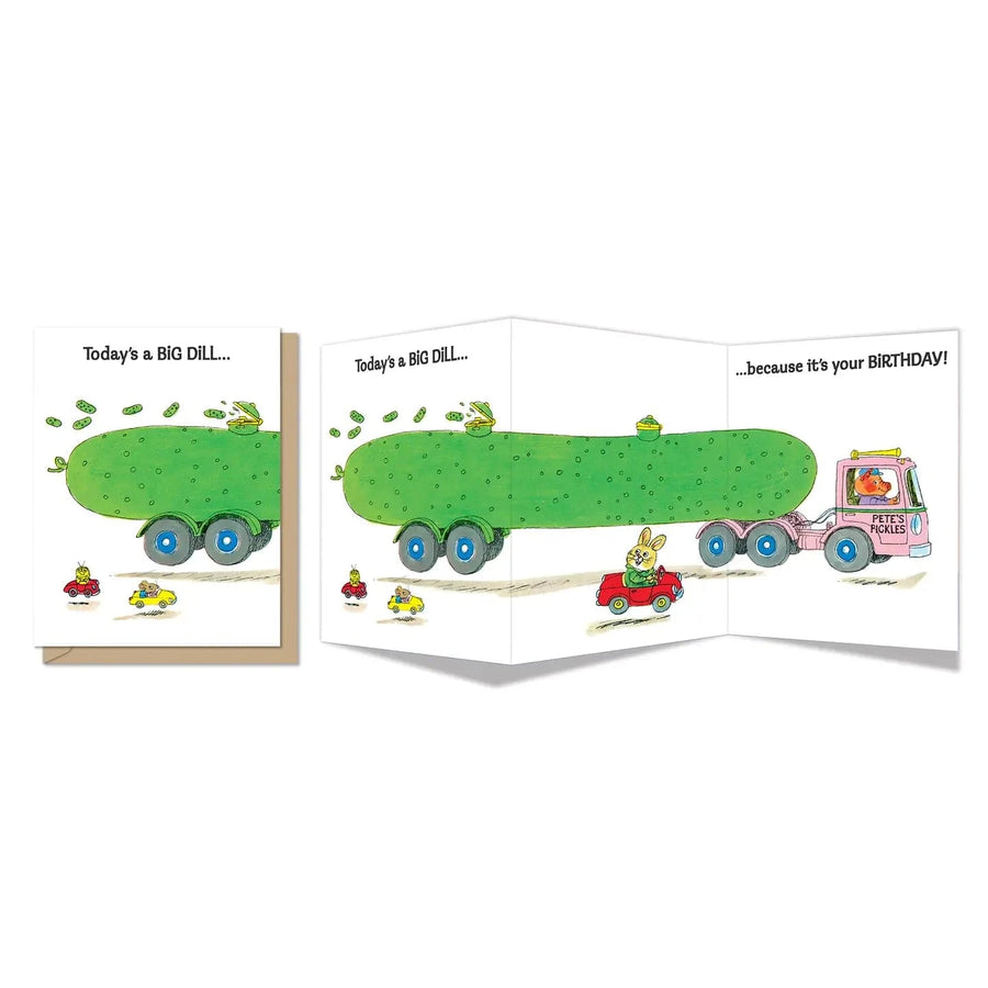 Maginating Cards Big Dill Tri-Fold Birthday Card | Richard Scarry