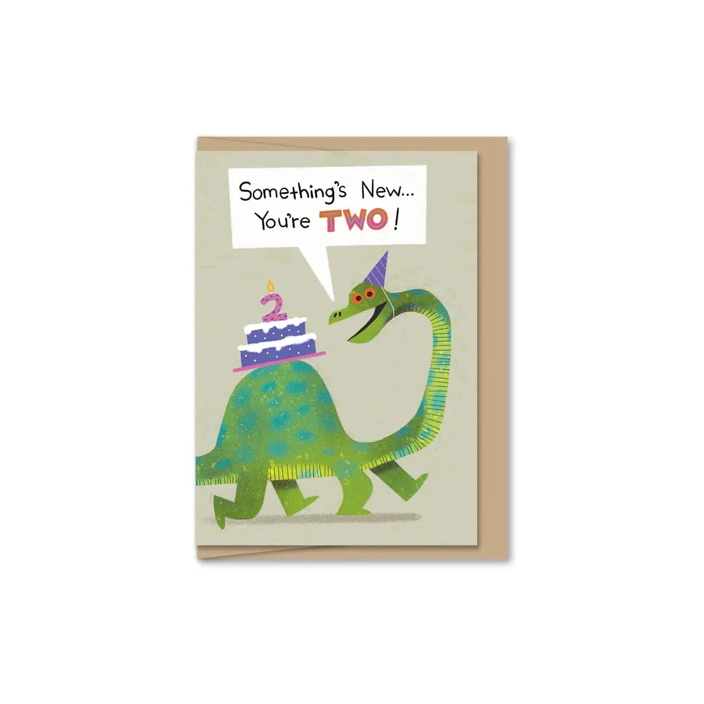 Maginating Cards Dino's Two Birthday Mini Card | Jared Chapman