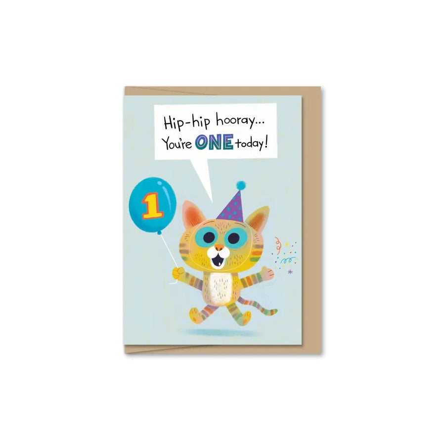 Maginating Cards Kitty's One Birthday Mini Card | Jared Chapman