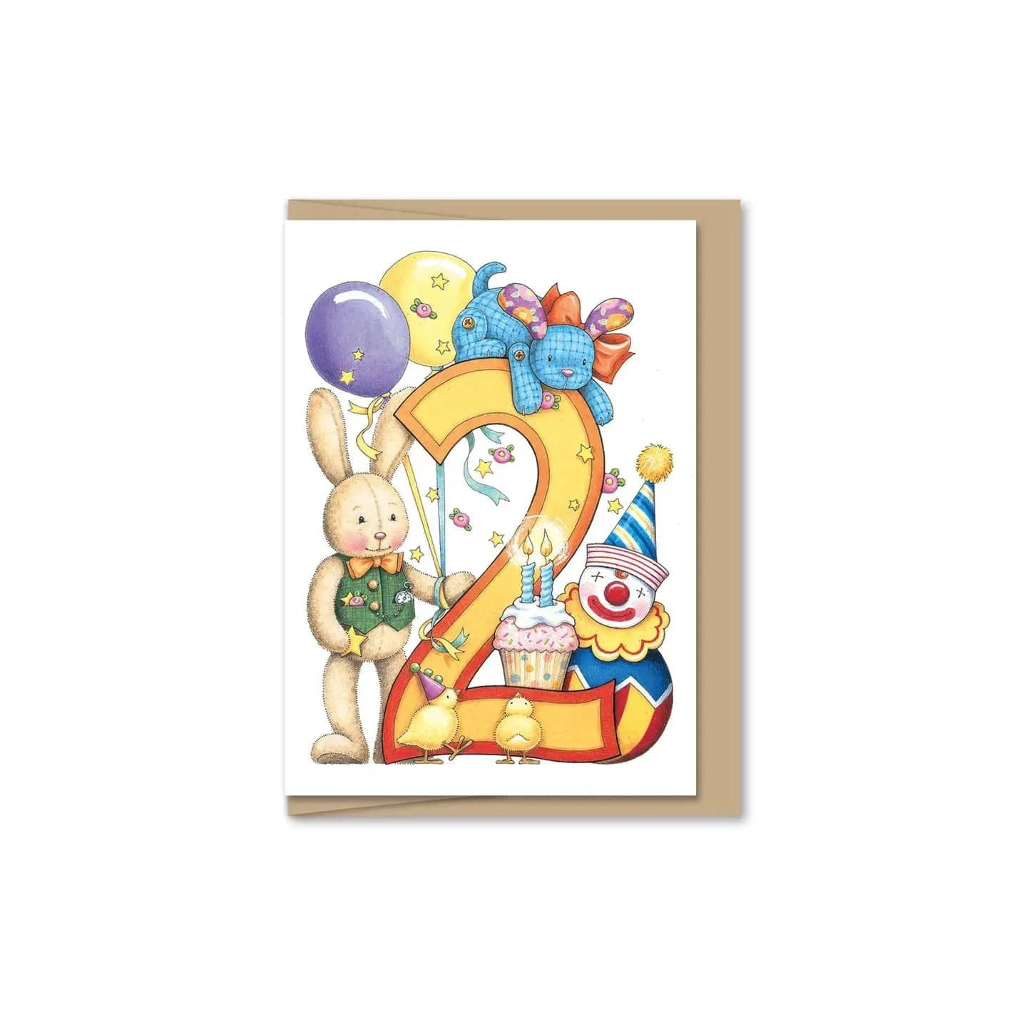 Maginating Cards Mary's Two Birthday Mini Card | Mary Engelbreit