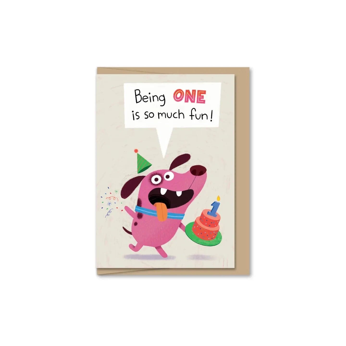 Maginating Cards Puppy's One Birthday Mini Card | Jared Chapman