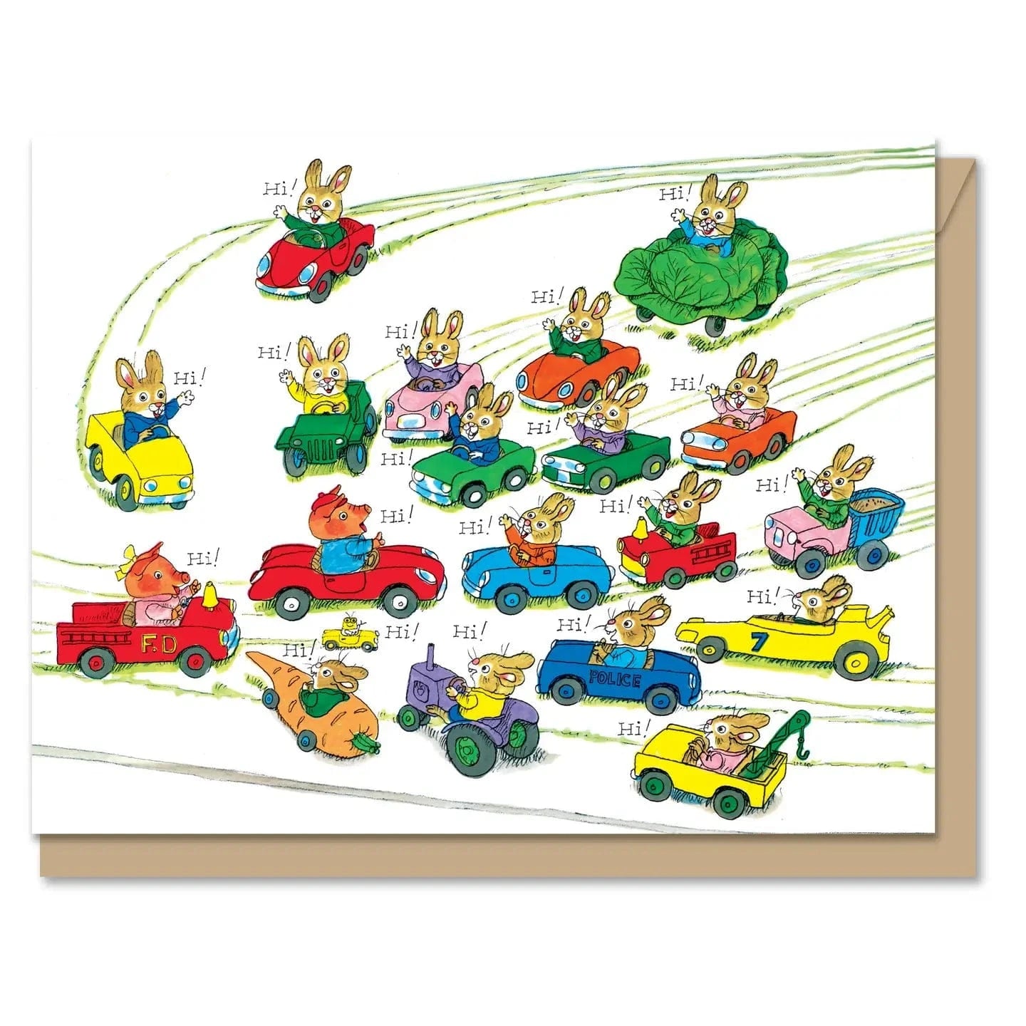Maginating Cards Rabbit Hi Card | Richard Scarry