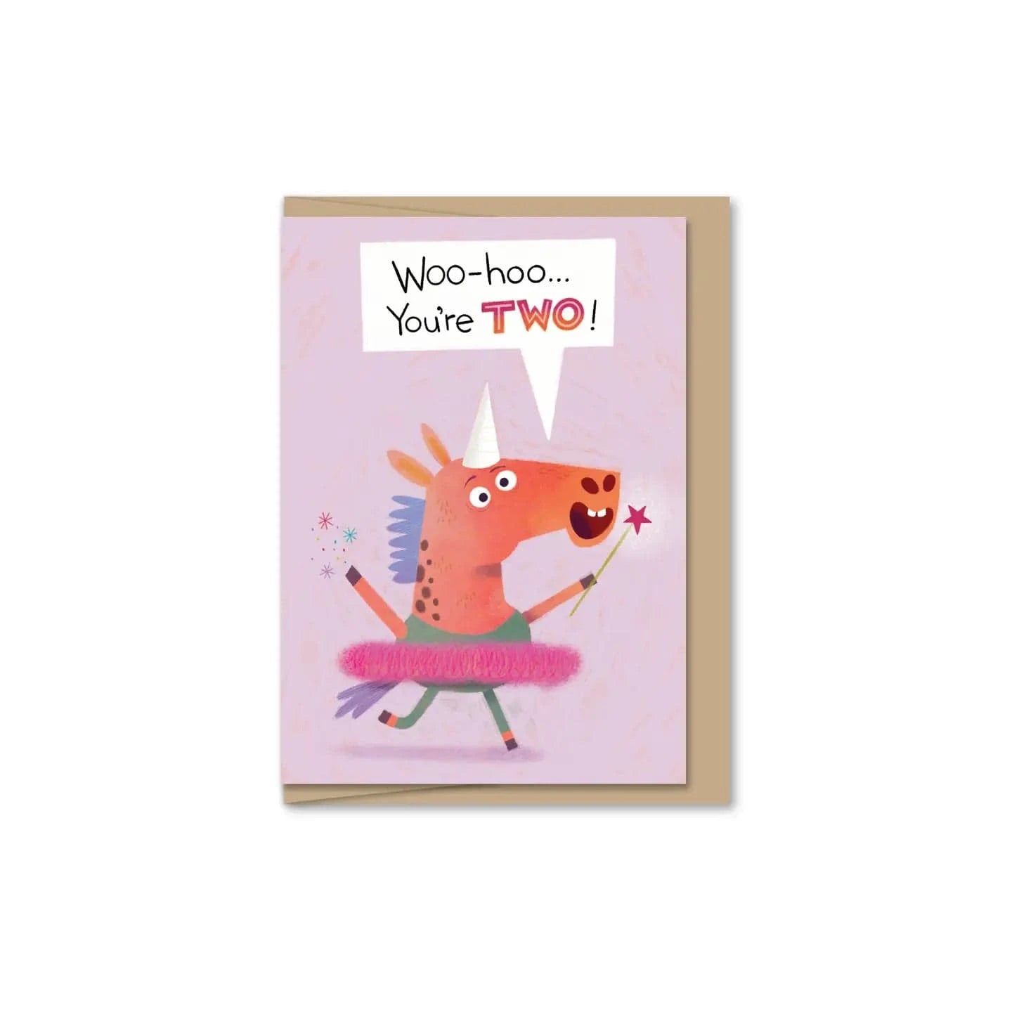 Maginating Cards Unicorn's Two Birthday Mini Card | Jared Chapman
