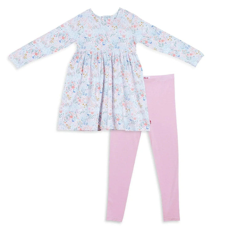 Magnetic Me 2-Piece Clothing Set Pixie Pink Modal Magnetic Toddler Dress with Legging