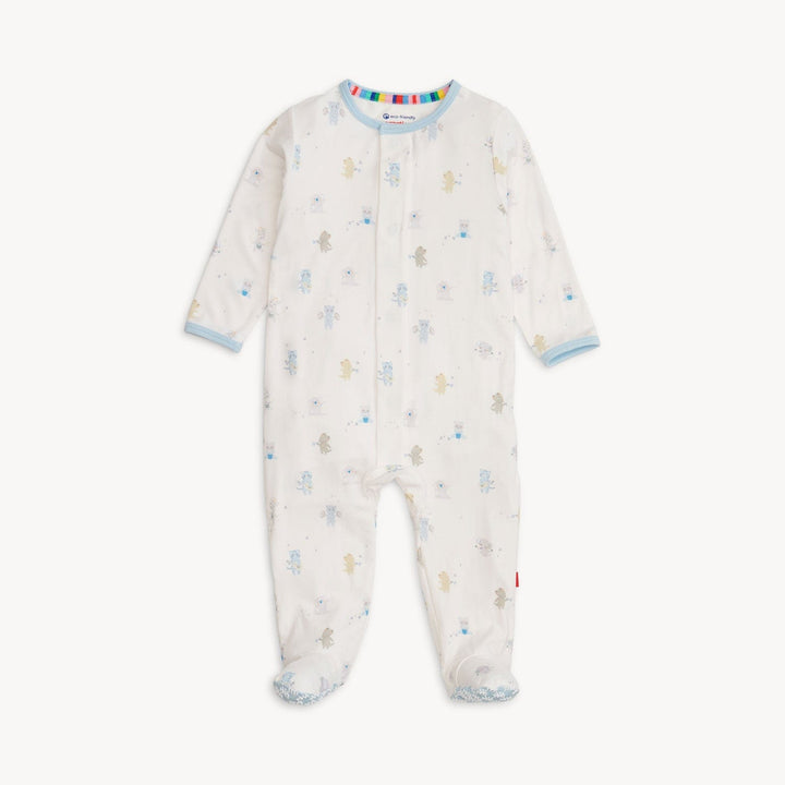 Magnetic Me Baby Blue Baby Beats Modal Footie