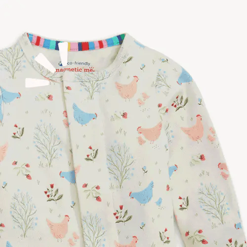 Magnetic Me Baby Chicken Tender Organic Cotton Magnetic Footie