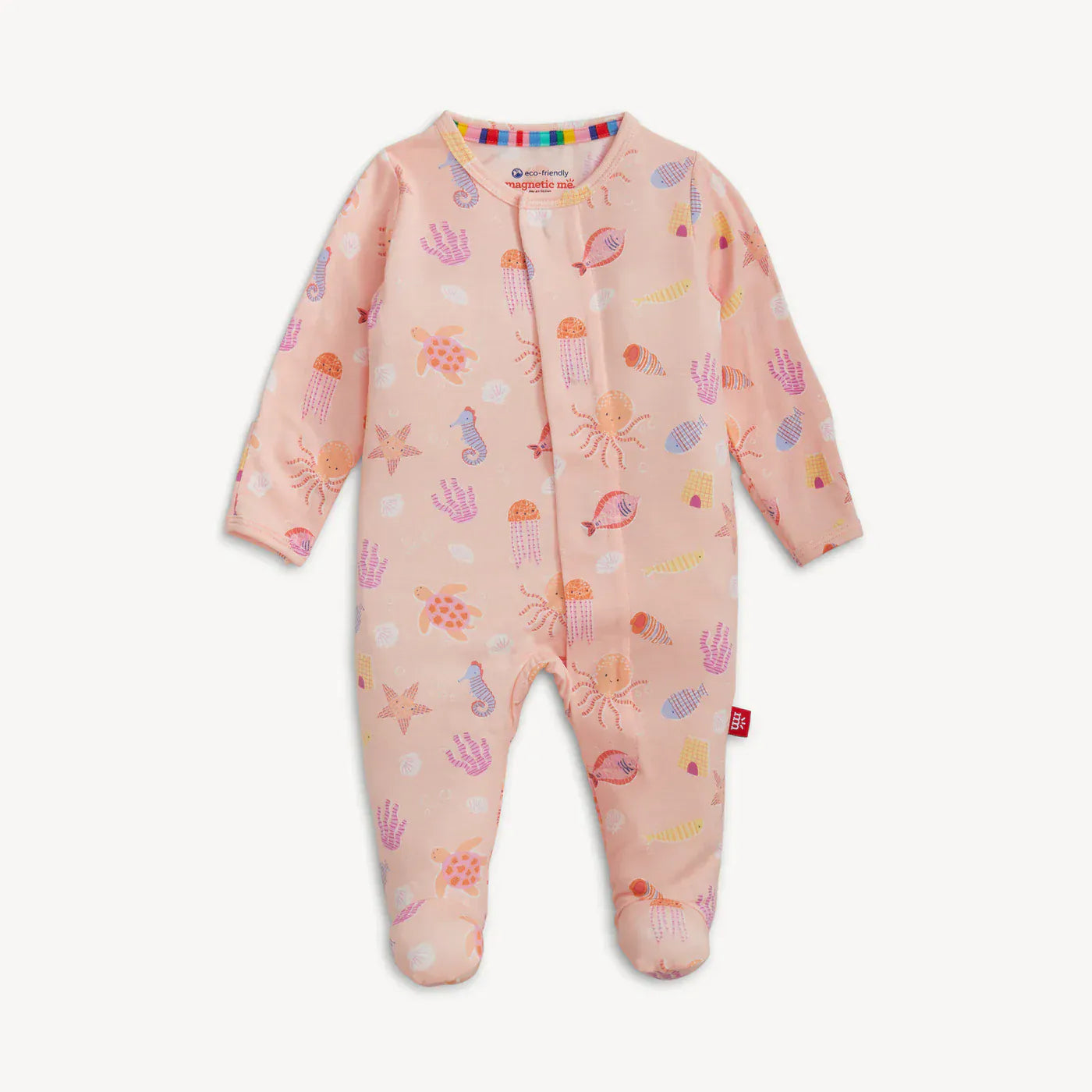 Magnetic Me Baby Deep Chic Pink Modal Magnetic Footie