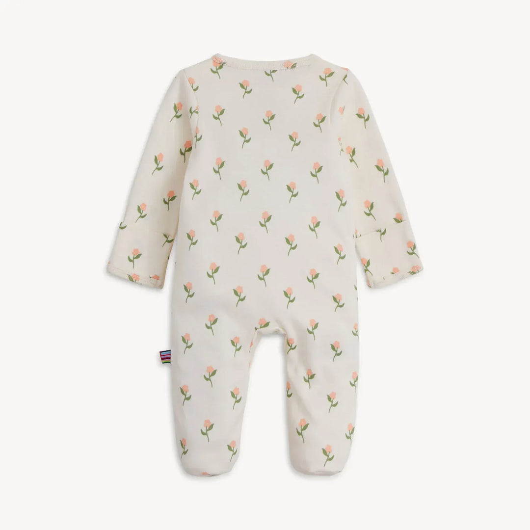 Magnetic Me Baby Floral Chicken Tender Organic Cotton Magnetic Footie