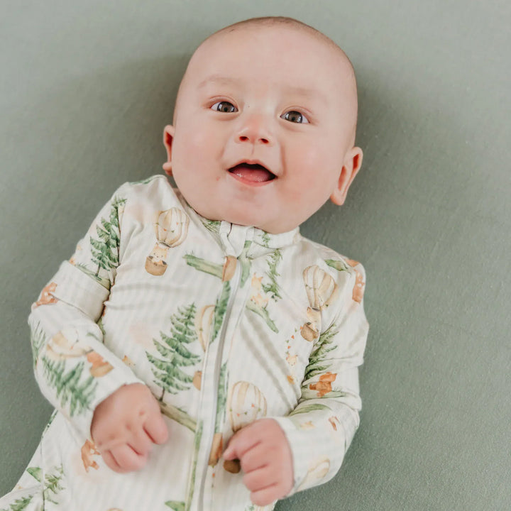 Magnetic Me Baby Forest Explorer Bamboo Zip-Up Footie