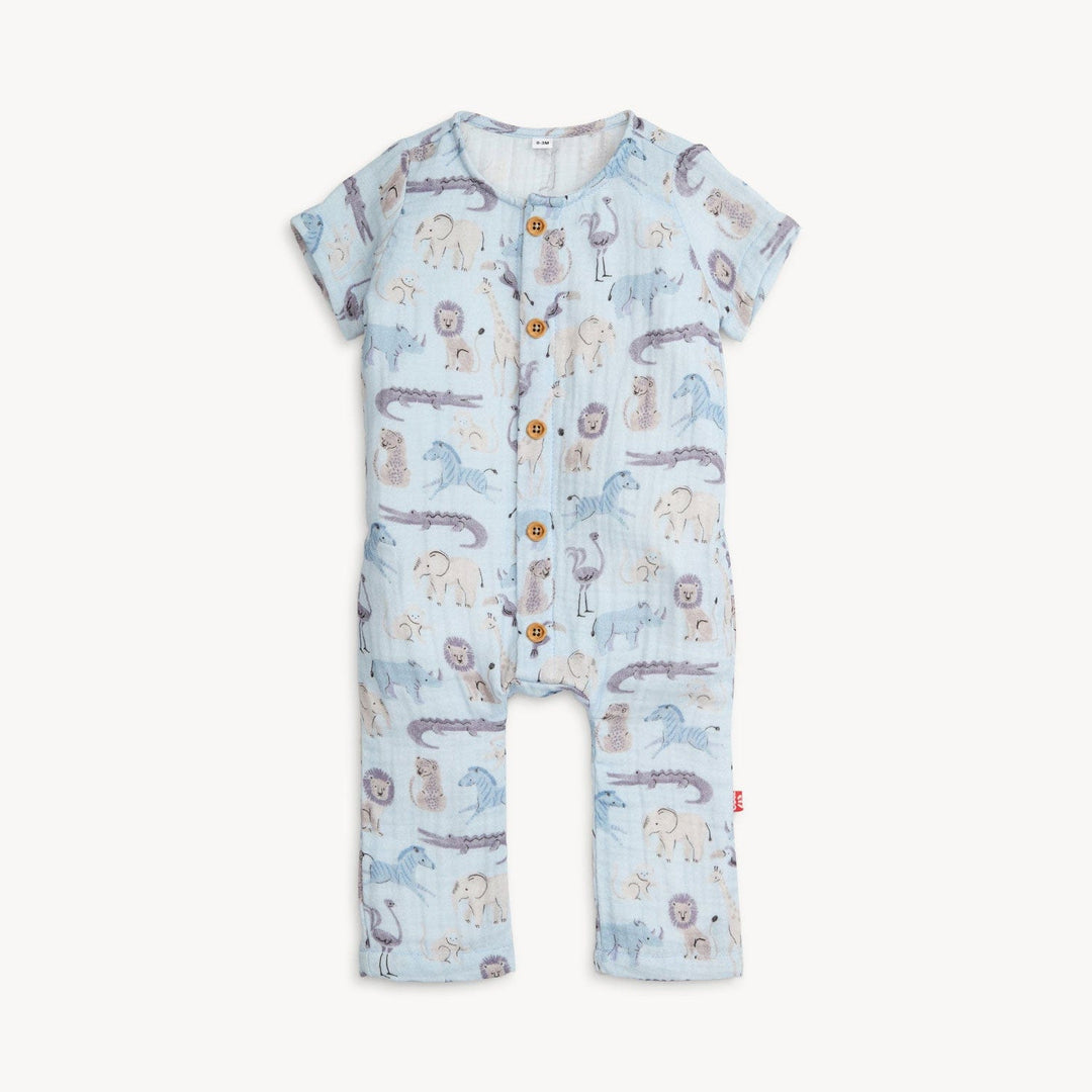 Magnetic Me Baby Jungle Jazz Cotton S/S Coverall