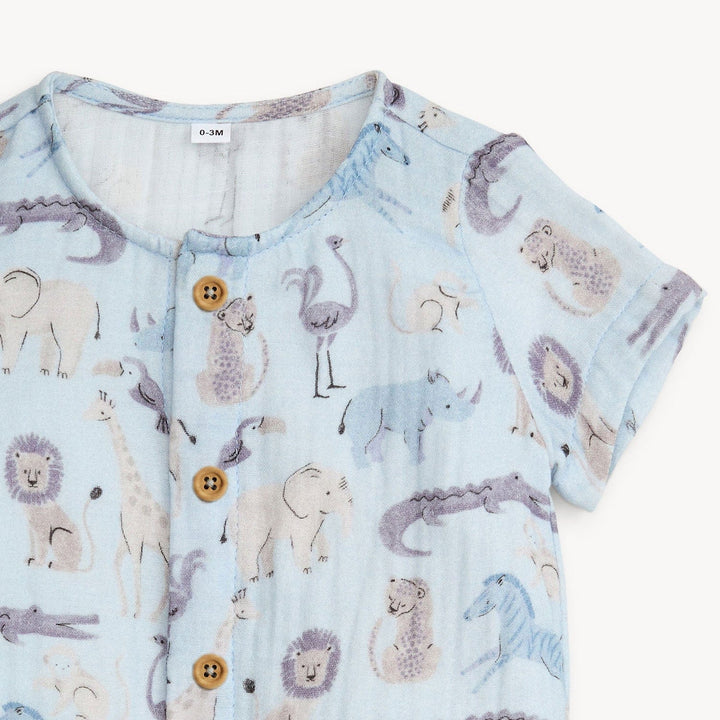 Magnetic Me Baby Jungle Jazz Cotton S/S Coverall