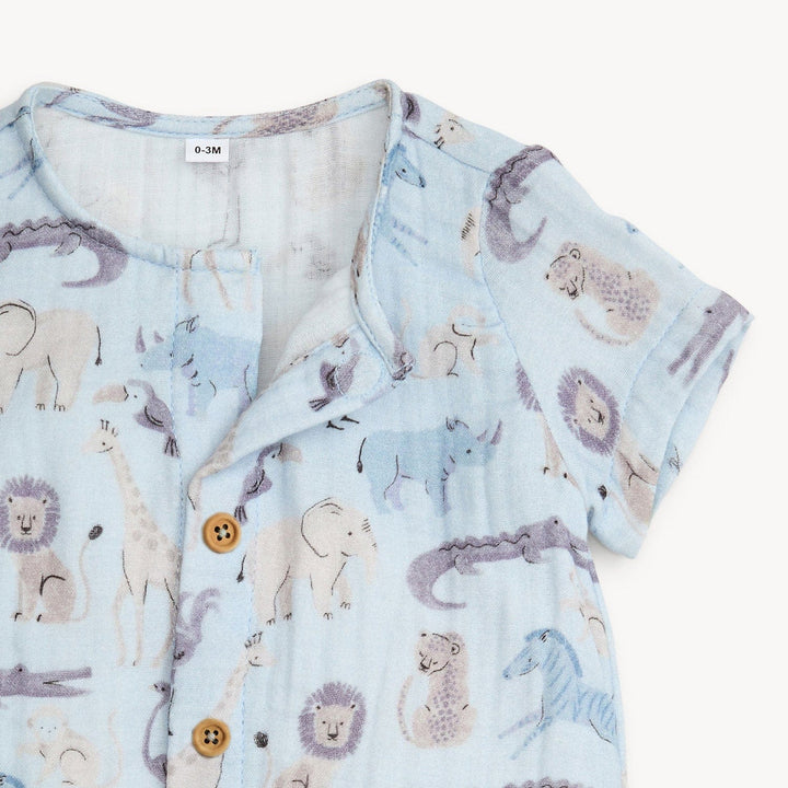 Magnetic Me Baby Jungle Jazz Cotton S/S Coverall