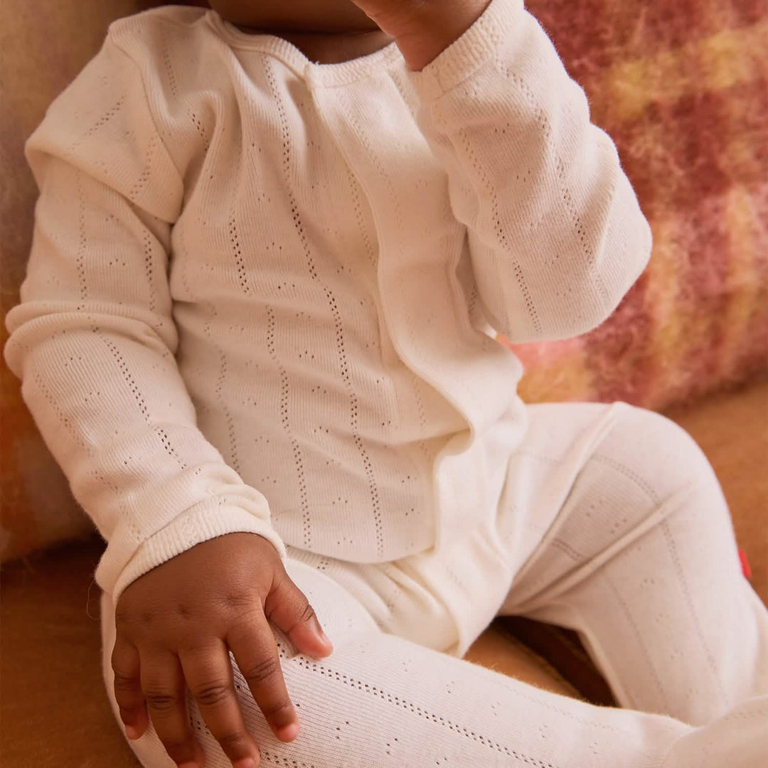 Magnetic Me Baby Love Lines Tofu Organic Cotton Pointelle Magnetic Parent Favorite Footie