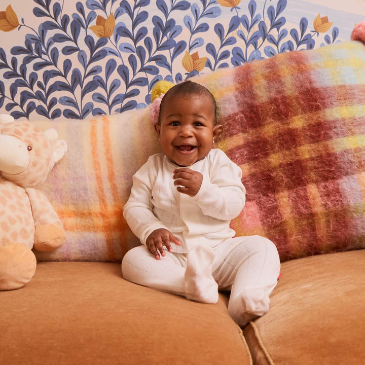 Magnetic Me Baby Love Lines Tofu Organic Cotton Pointelle Magnetic Parent Favorite Footie