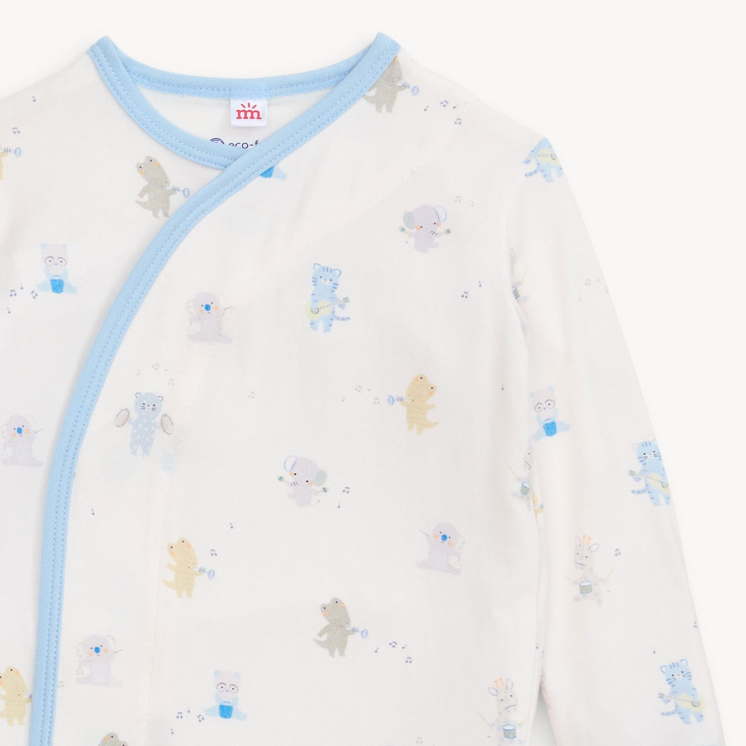 Magnetic Me Baby Newborn-3m Blue Baby Beats Modal Gown + Hat