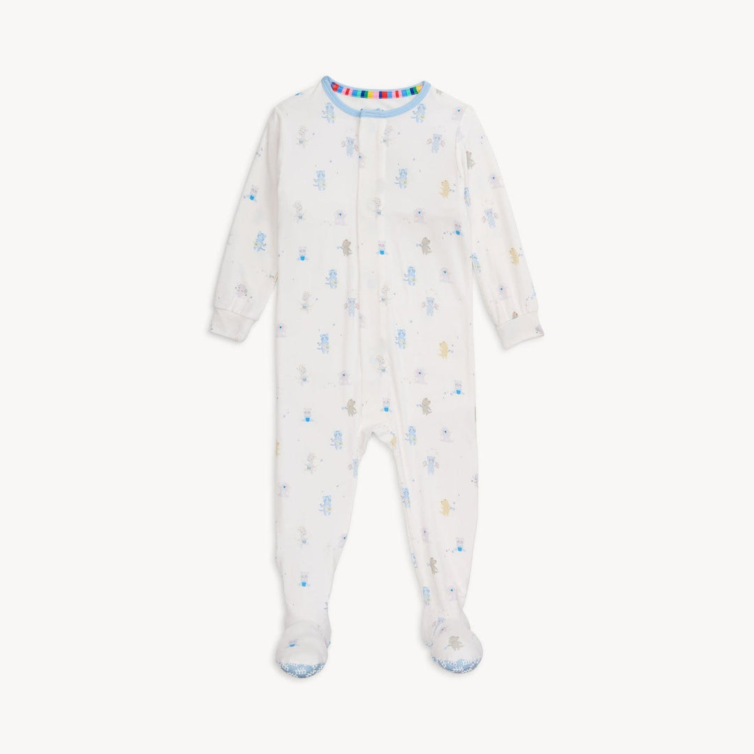 Magnetic Me Baby Newborn-3m Blue Baby Beats Modal Gown + Hat