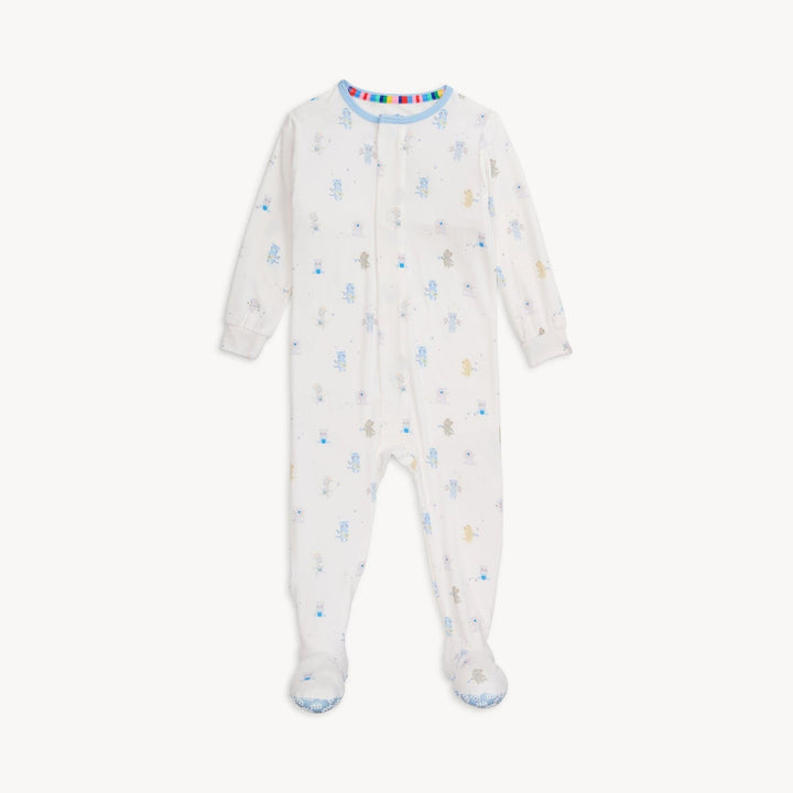 Magnetic Me Baby Newborn-3m Blue Baby Beats Modal Gown + Hat