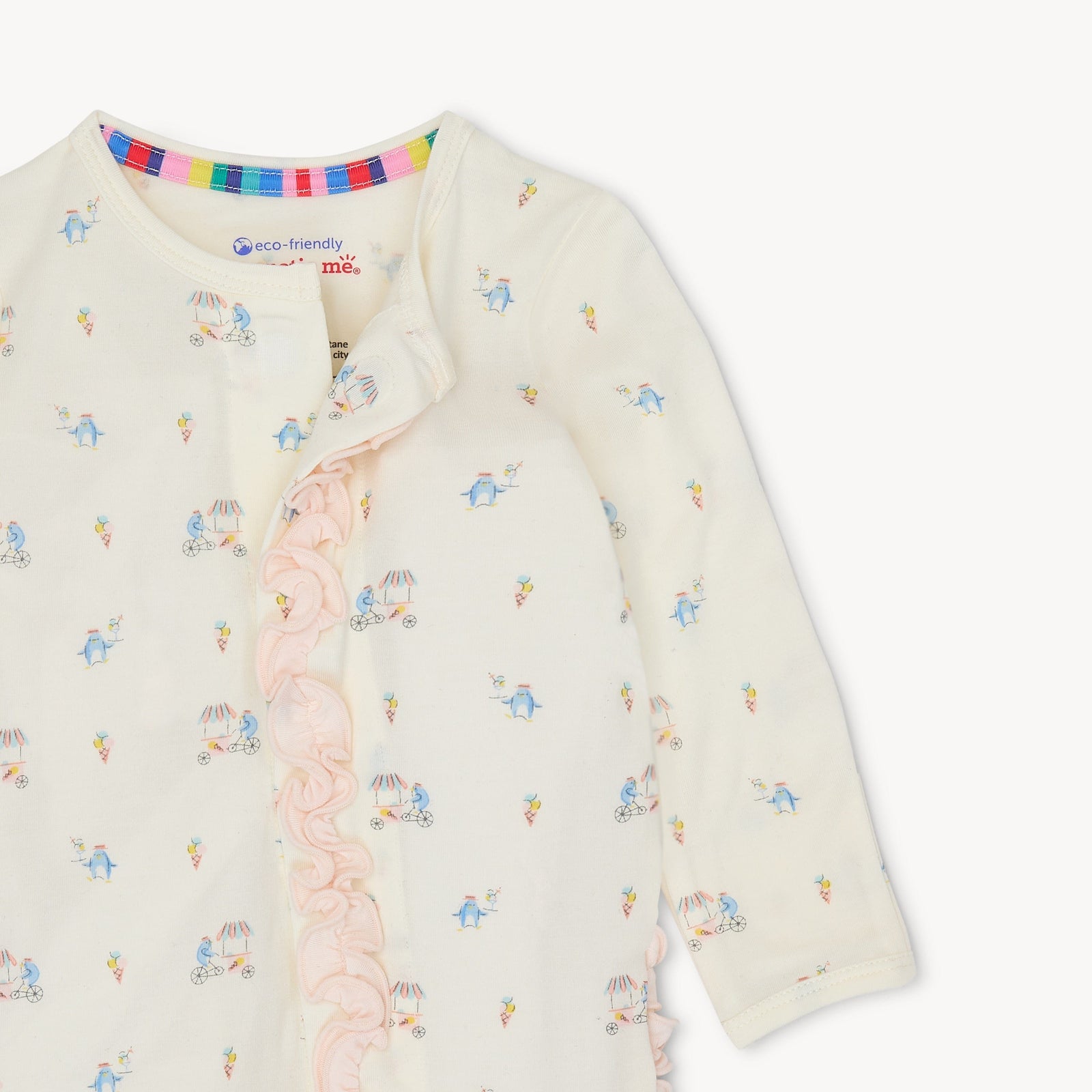 Magnetic Me Baby Penguin Pints Modal Footie with Ruffle