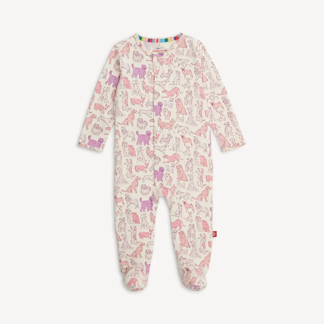 Magnetic Me Baby Pink It's A Paw-ty Right Fit Footie