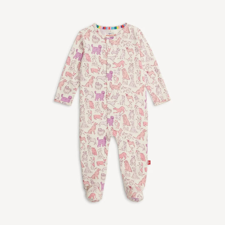 Magnetic Me Baby Pink It's A Paw-ty Right Fit Footie