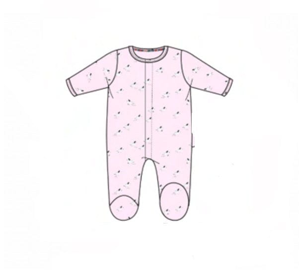 Magnetic Me Baby Pink Savannah Plains Modal Footie