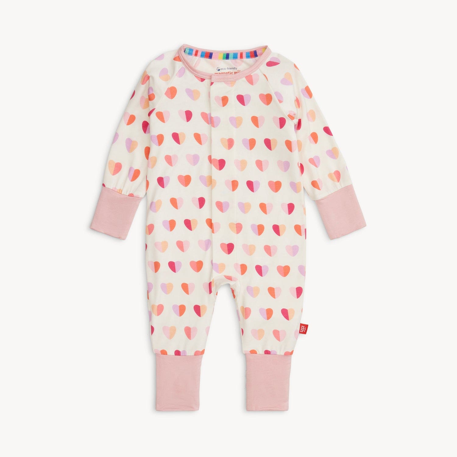 Magnetic Me Baby Pink Xoxo Modal Convertible Coverall