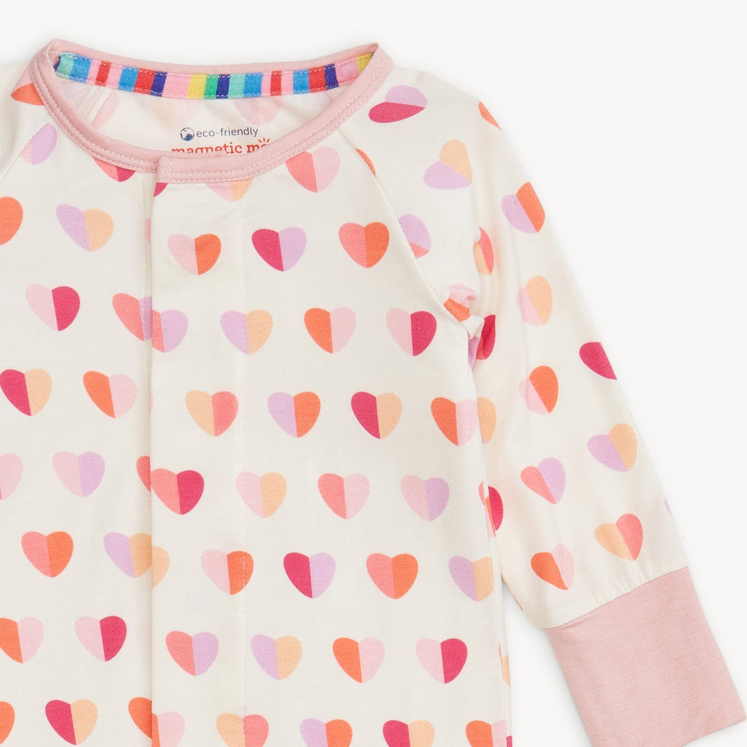 Magnetic Me Baby Pink Xoxo Modal Convertible Coverall