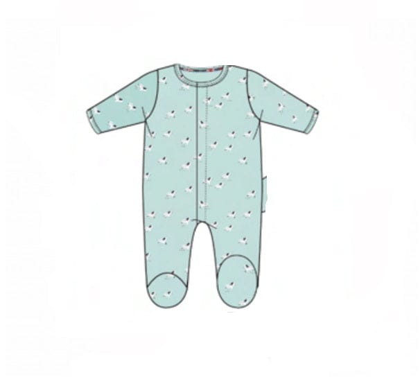 Magnetic Me Baby Teal Savannah Plains Modal Footie