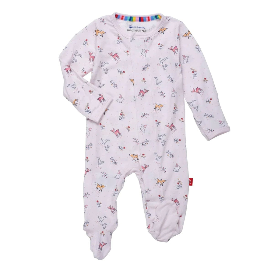 Magnetic Me Footie Woodsy Tales Pink Footie