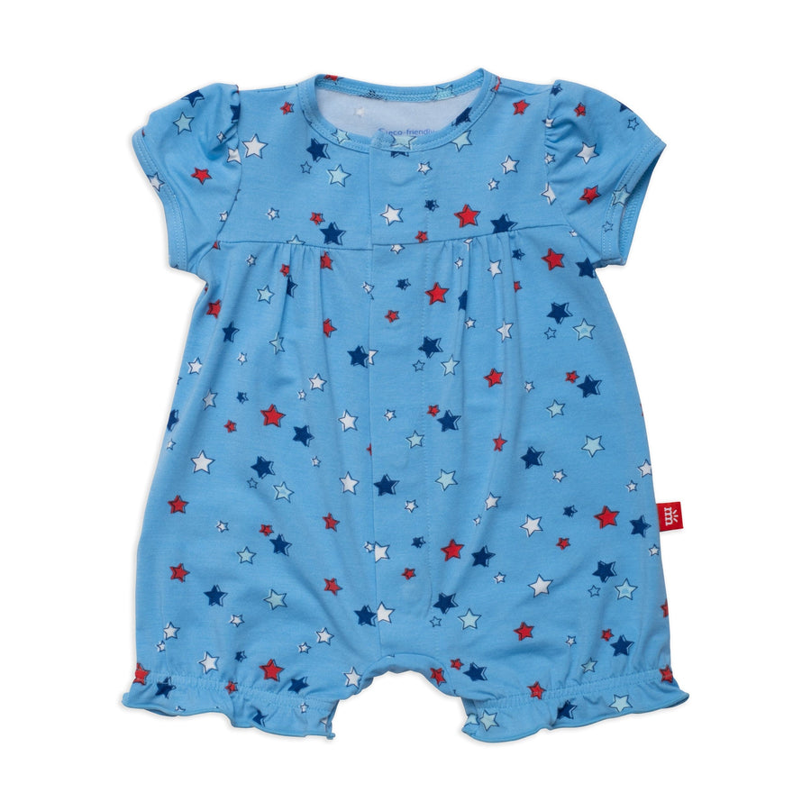 Magnetic Me Jumpsuits & Rompers 0-3m Red White And Bluetiful Short Sleeve Romper