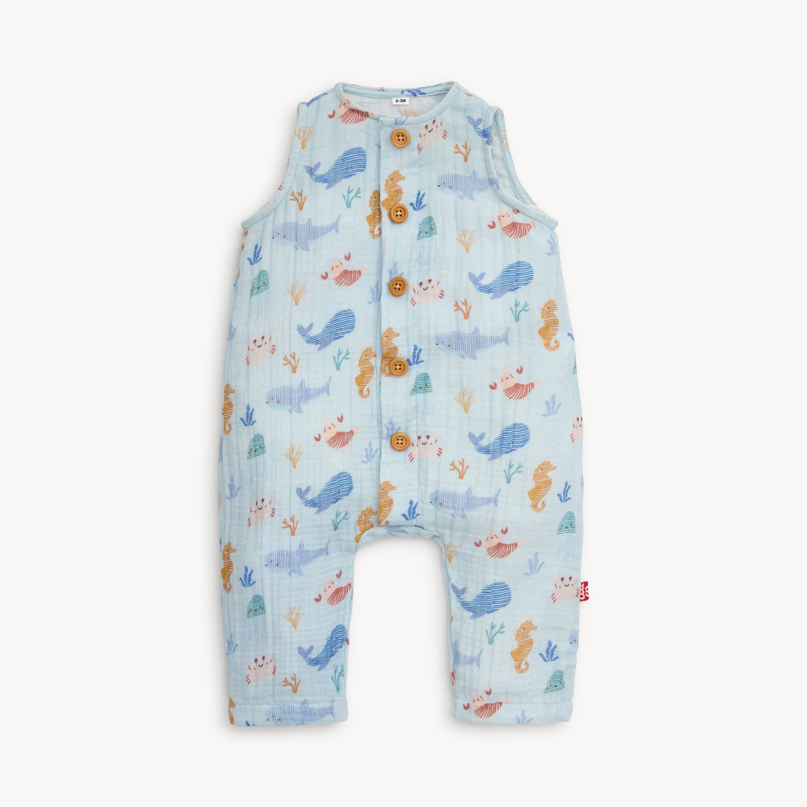 Magnetic Me Jumpsuits & Rompers Deep Sea Jubilee Cotton S/L Coverall