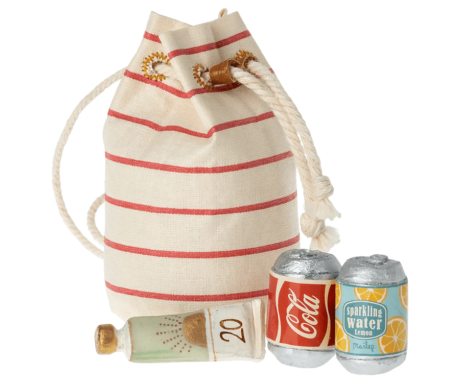 Maileg Dollhouse Bag with Beach Essentials, Mouse | Maileg