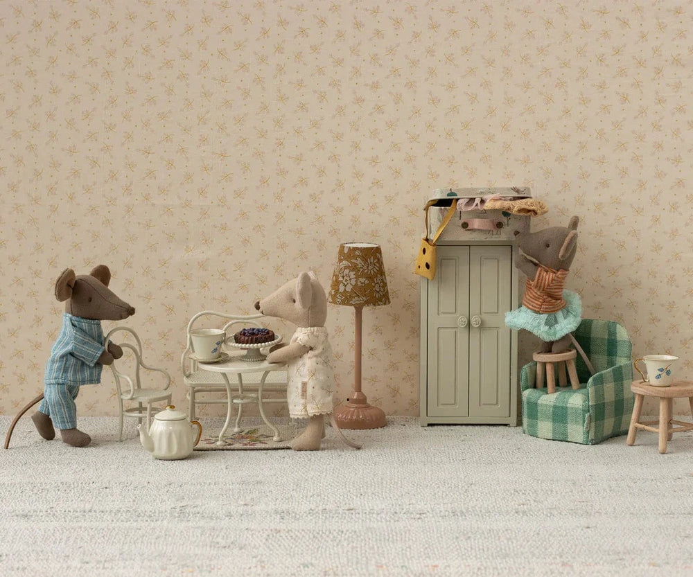 Maileg Dollhouse Café Set, Mouse, Small - Off White | Maileg