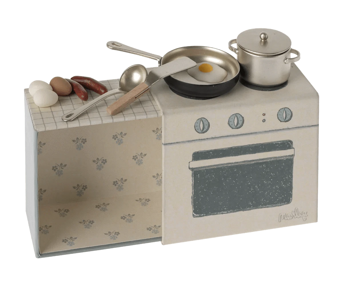 Maileg Dollhouse Cooking Set, Mouse | Maileg