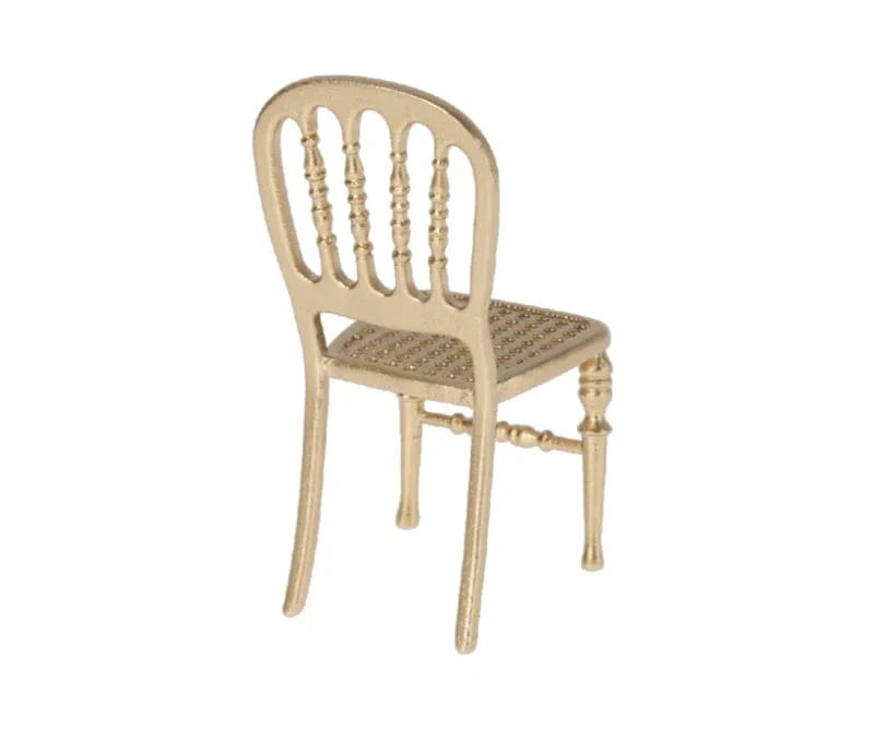 Maileg Dollhouse Gold Chair - Mouse | Maileg