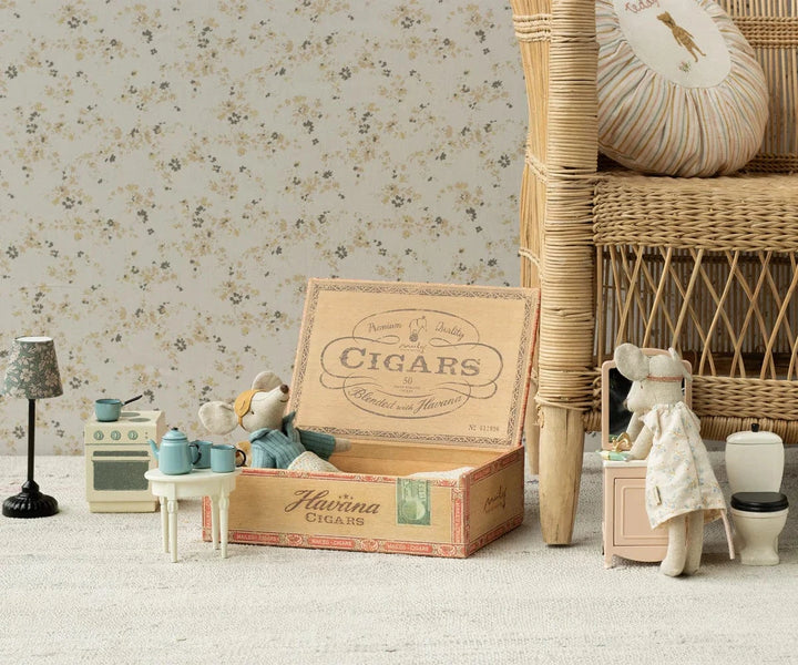 Maileg Toy Mum & Dad Mice in Cigarbox | Maileg