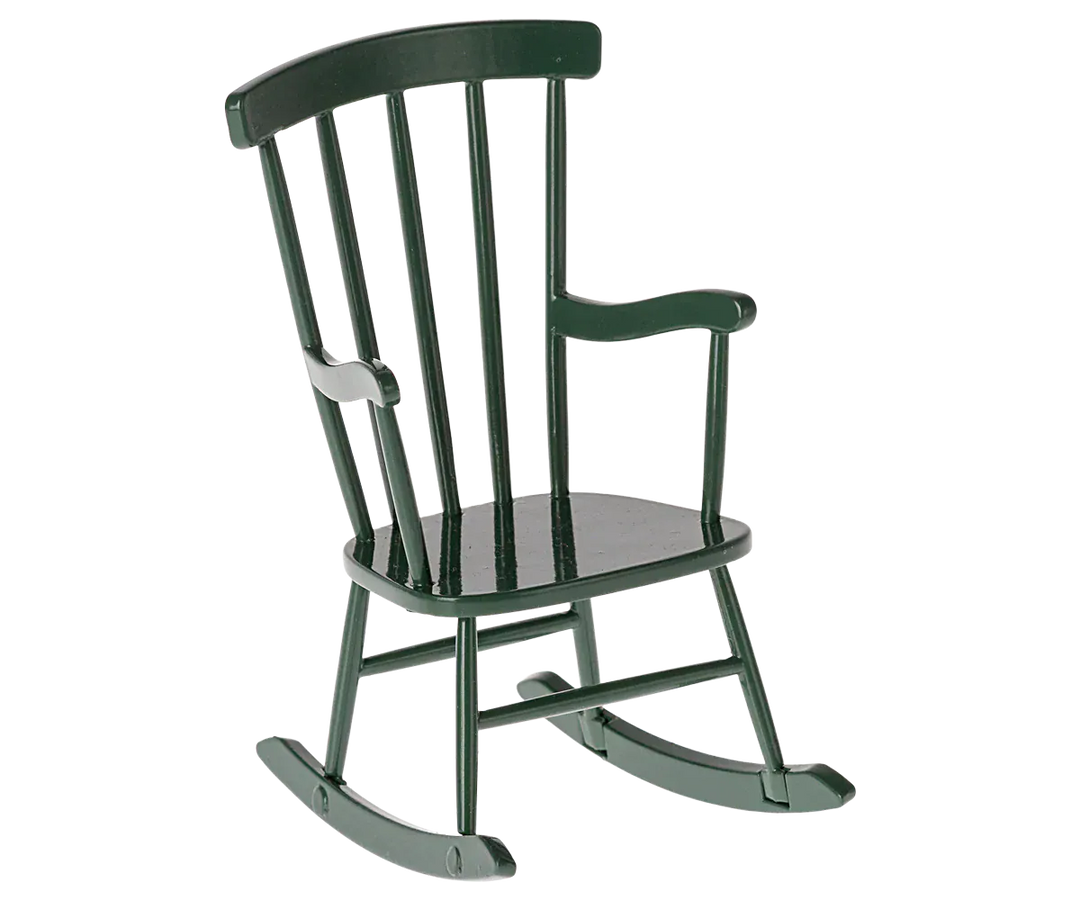Maileg Toy Rocking Chair, Mouse - Dark Green | Maileg
