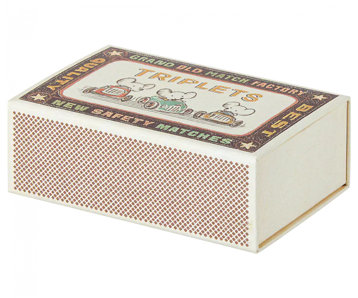 Maileg Toy Triplets - Baby Mice in a Matchbox | Maileg
