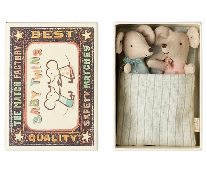 Maileg Toy Twins, Baby Mice in Matchbox | Maileg