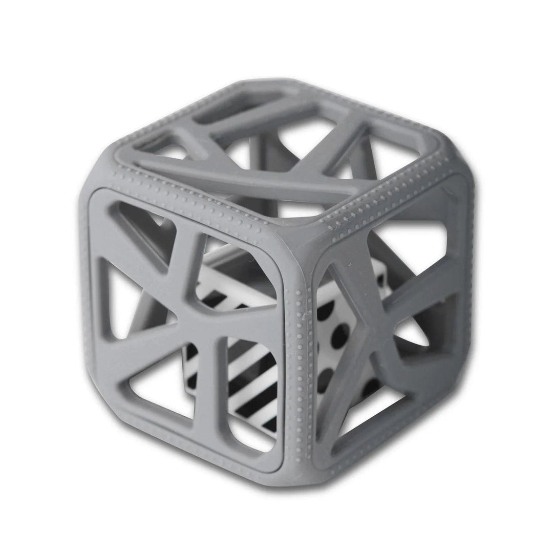 Malarkey Kids Teether Chew Cube - Dark Grey